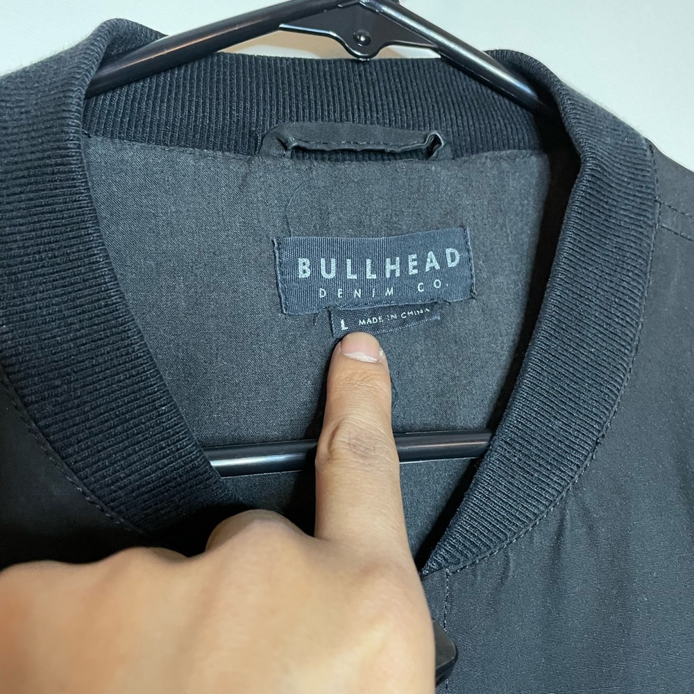 Black Bomber Jacket - image 2